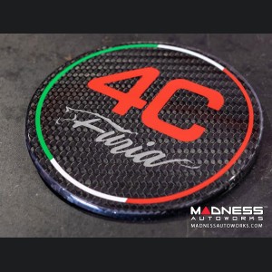 Alfa Romeo 4C Carbon Fiber Fuel Door - Furia - Red